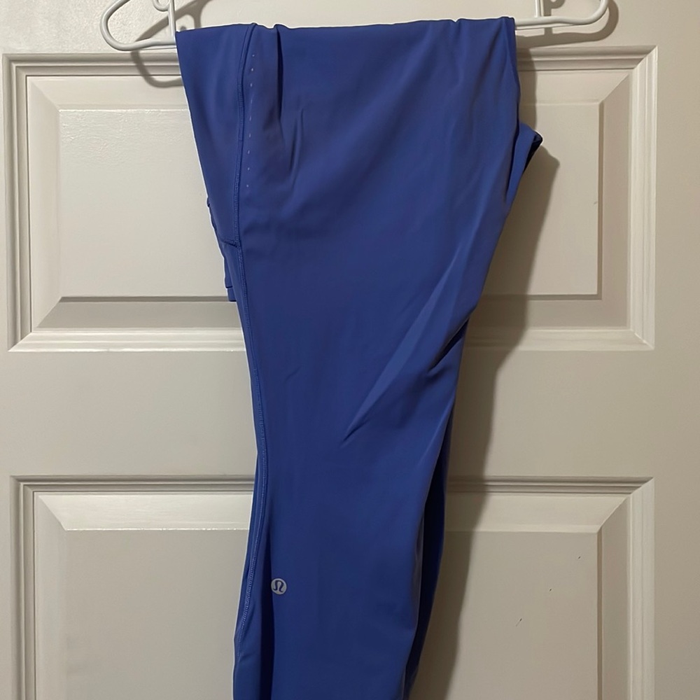 LULULEMON full length tights in dusty blue sz 16